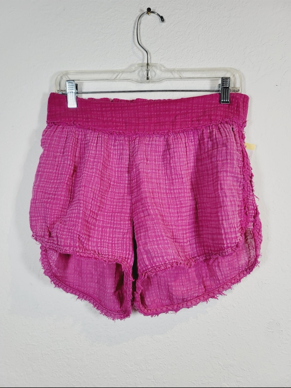 Daily Ritual Pink Gauze Lounge Shorts, Size Small